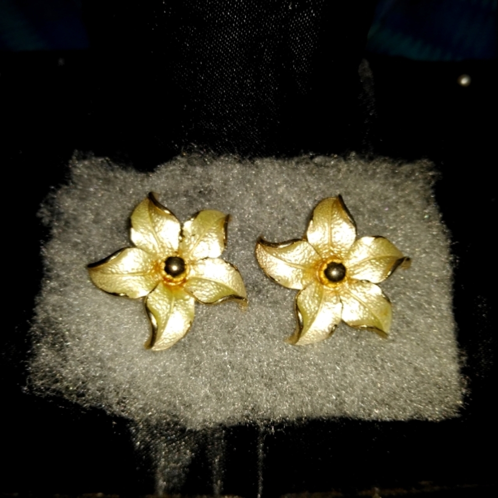Vintage flowered earrings 1564152 pat #